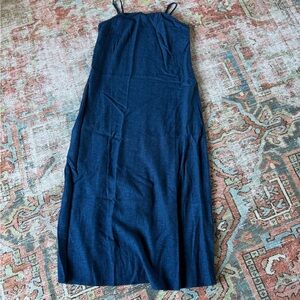 Banana Republic Navy Midi Dress with Spaghetti Straps